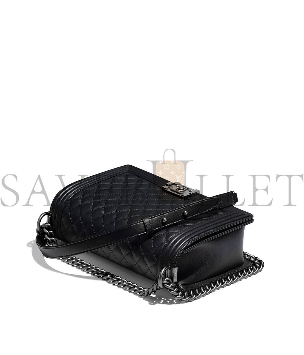 Ch*el large boy Ch*el handbag a92193 y09953 94305 (28*17.5*7.5cm）